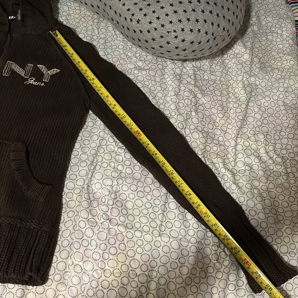 DKNY Zip Up Hoody Sweater - Picture 9 of 11